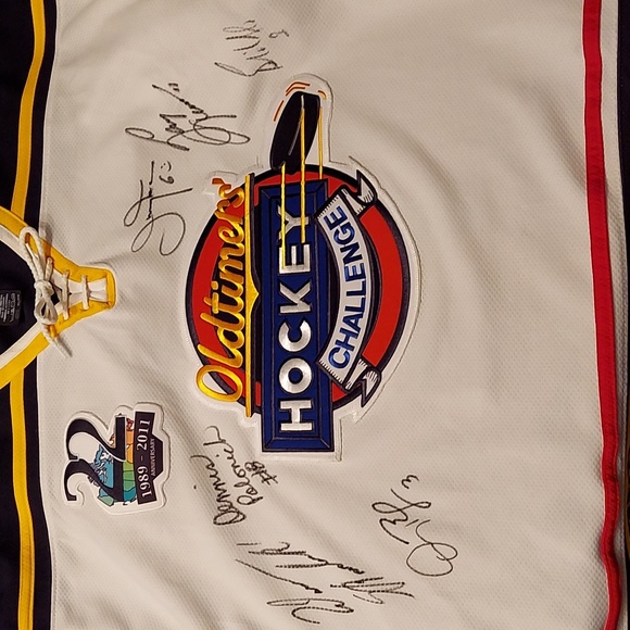 Old Timers Autographed Jersey, size XL, GUC - Picture 3 of 4